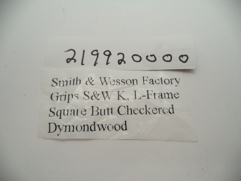 Smith & Wesson K & L Frame Checkered Dymondwood Grips - Square Butt Only - Factory New Part 219920000