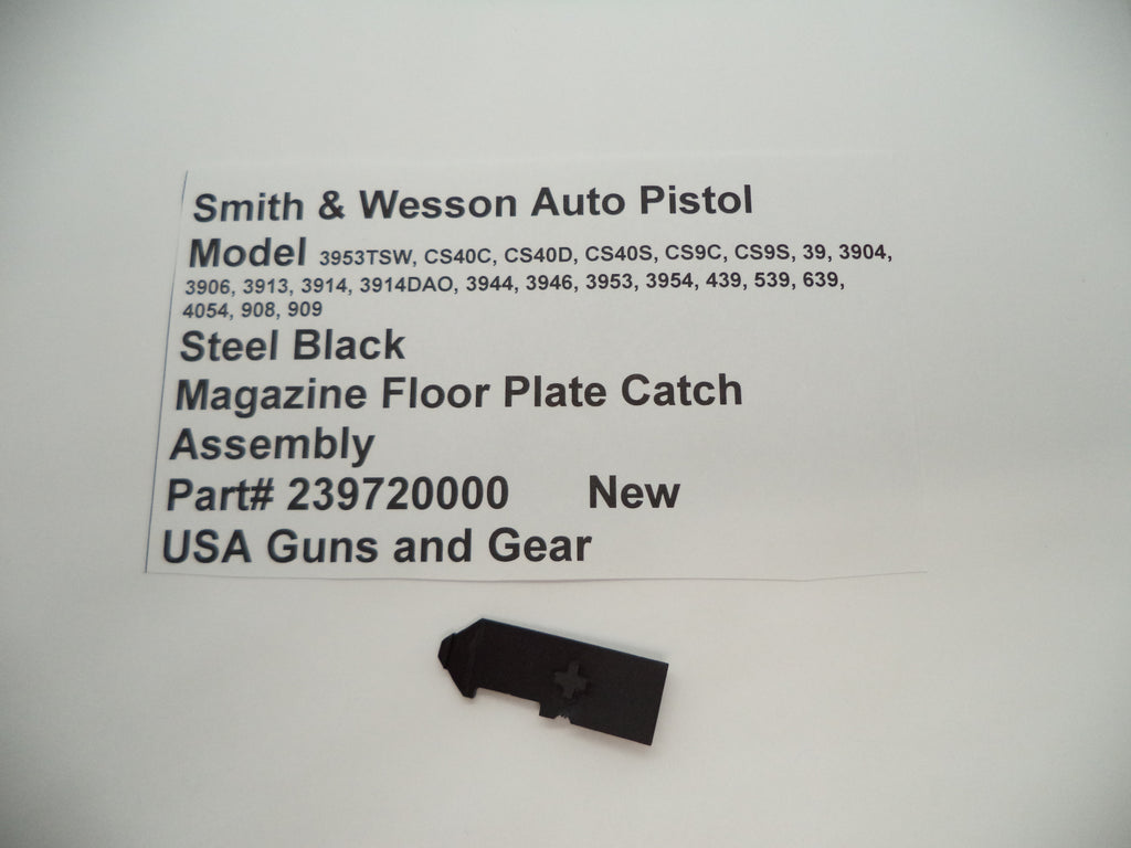 239720000 Smith & Wesson Pistol Multi Model Magazine Floor Plate Catch Black New