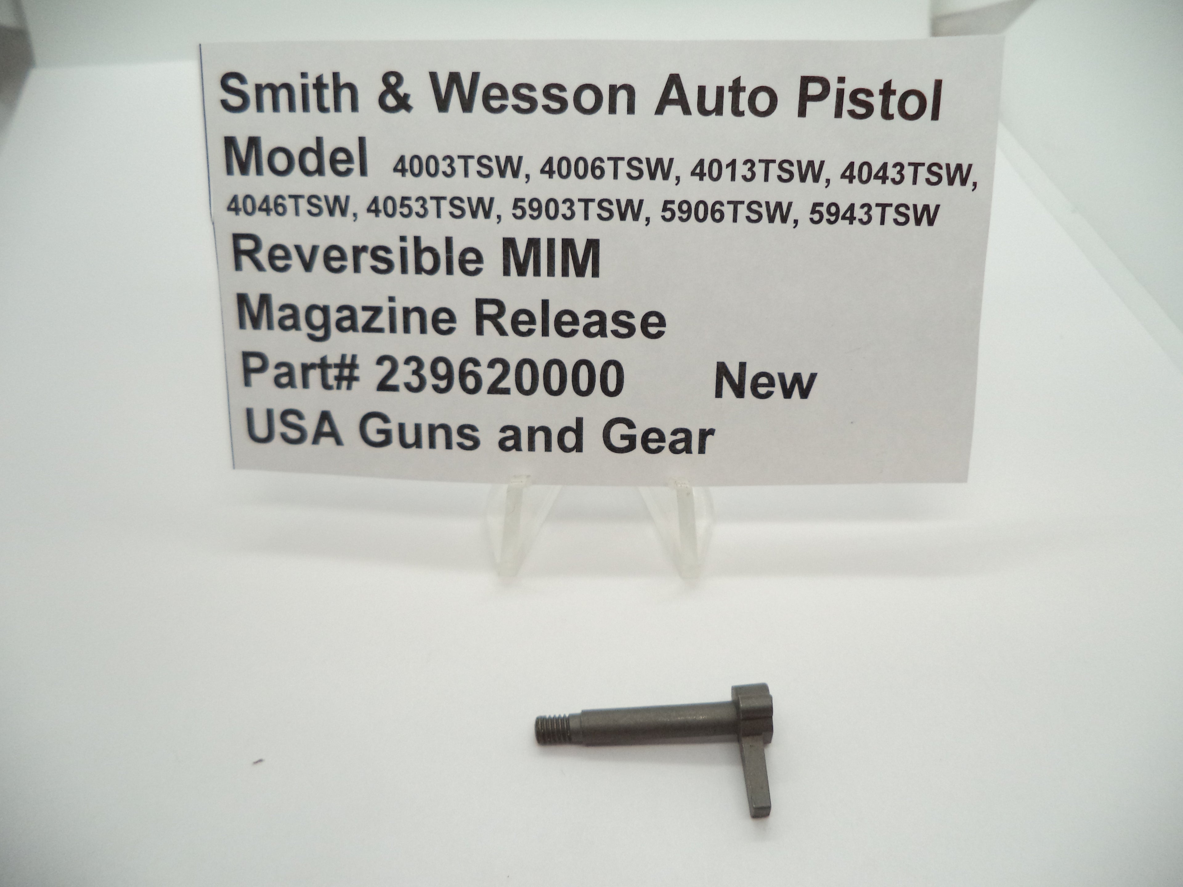 S&W Magazine Release 239620000 - Model 5906TSW 5903TSW 4046TSW