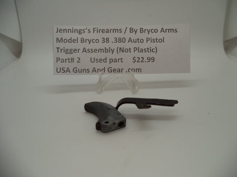 Jennings Bryco Model Bryco 38 Auto Pistol .380 Auto Slide Chrome Used Part #1