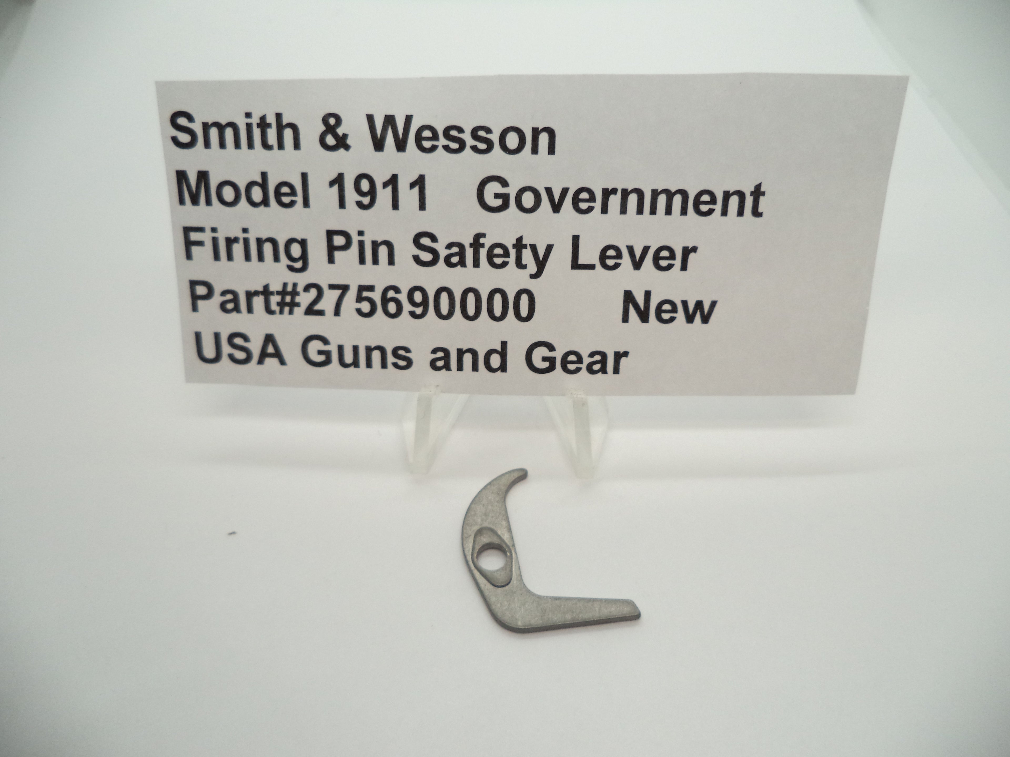 Smith & Wesson 1911 Government Firing Pin Safety Lever - 275690000