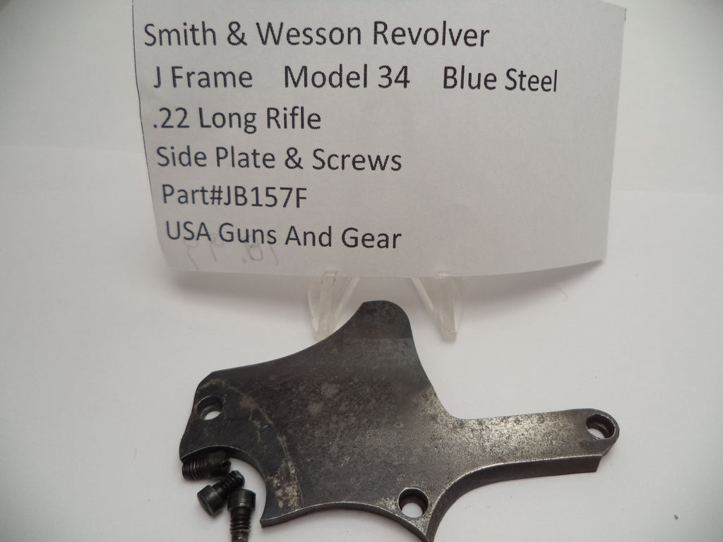 JB157F Smith & Wesson J Frame Model 34 Side Plate & Screws .22 Long Rifle