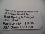2445A Smith & Wesson Revolver N Frame Model 24 Bolt Spring & Plunger
