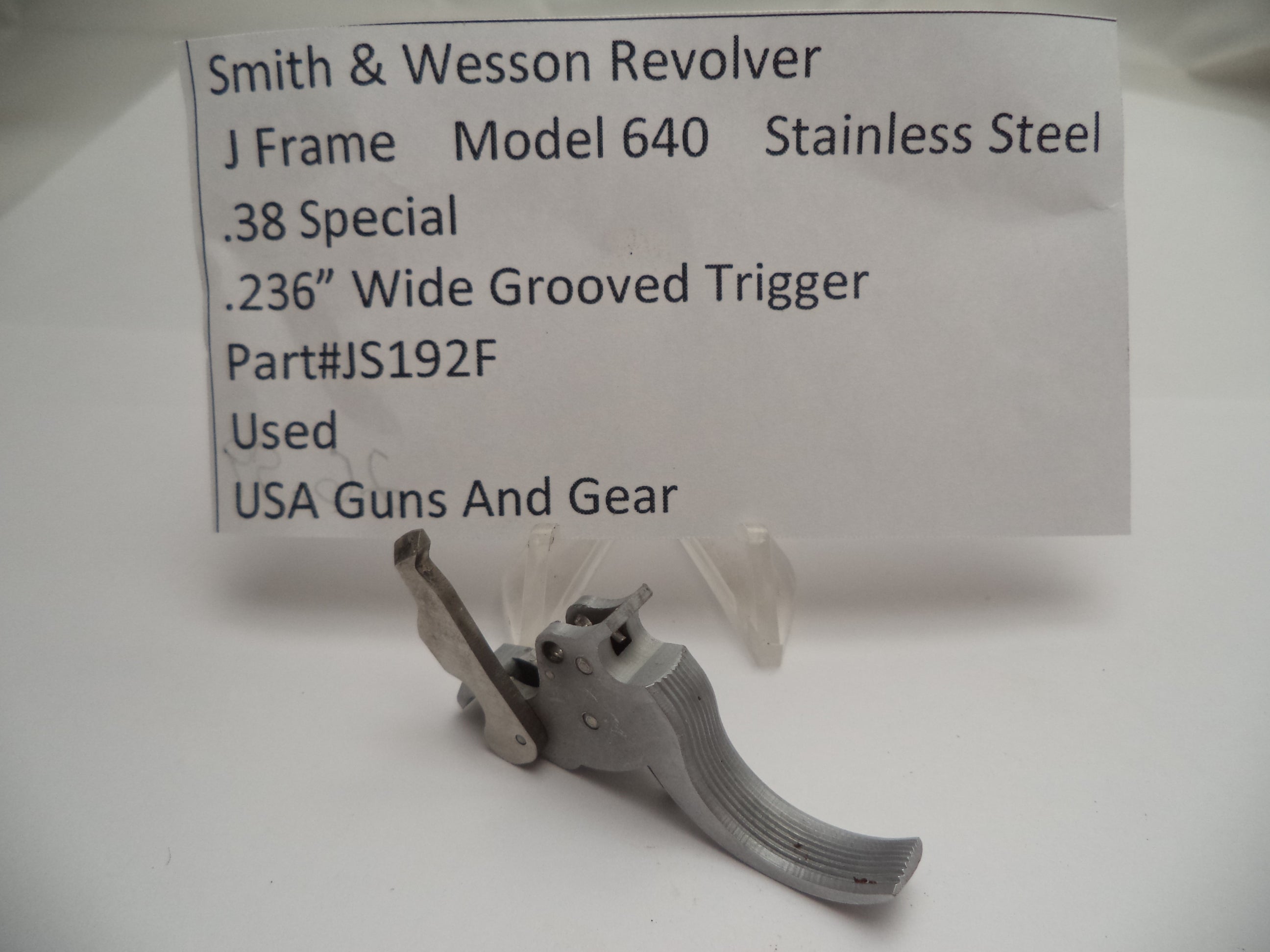 JS192F Smith & Wesson J Frame Model 640 .236" Trigger .38 Special