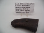 1917A Smith & Wesson Revolver N Frame Model 1917 Wood Grips & Screw Used