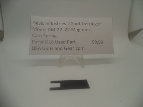 Davis Derringer Model DM-22 .22 Magnum Cam Spring #D16