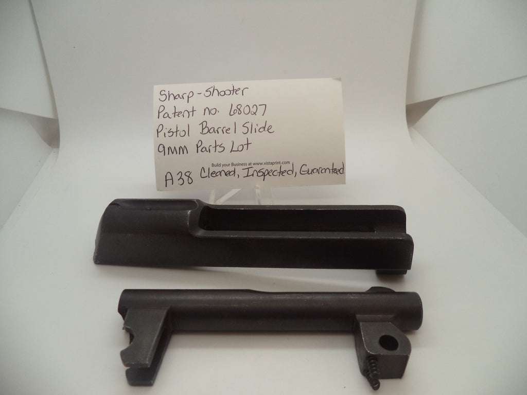A38 Sharp-Shooter Pistol 9mm Barrel Slide Used Part