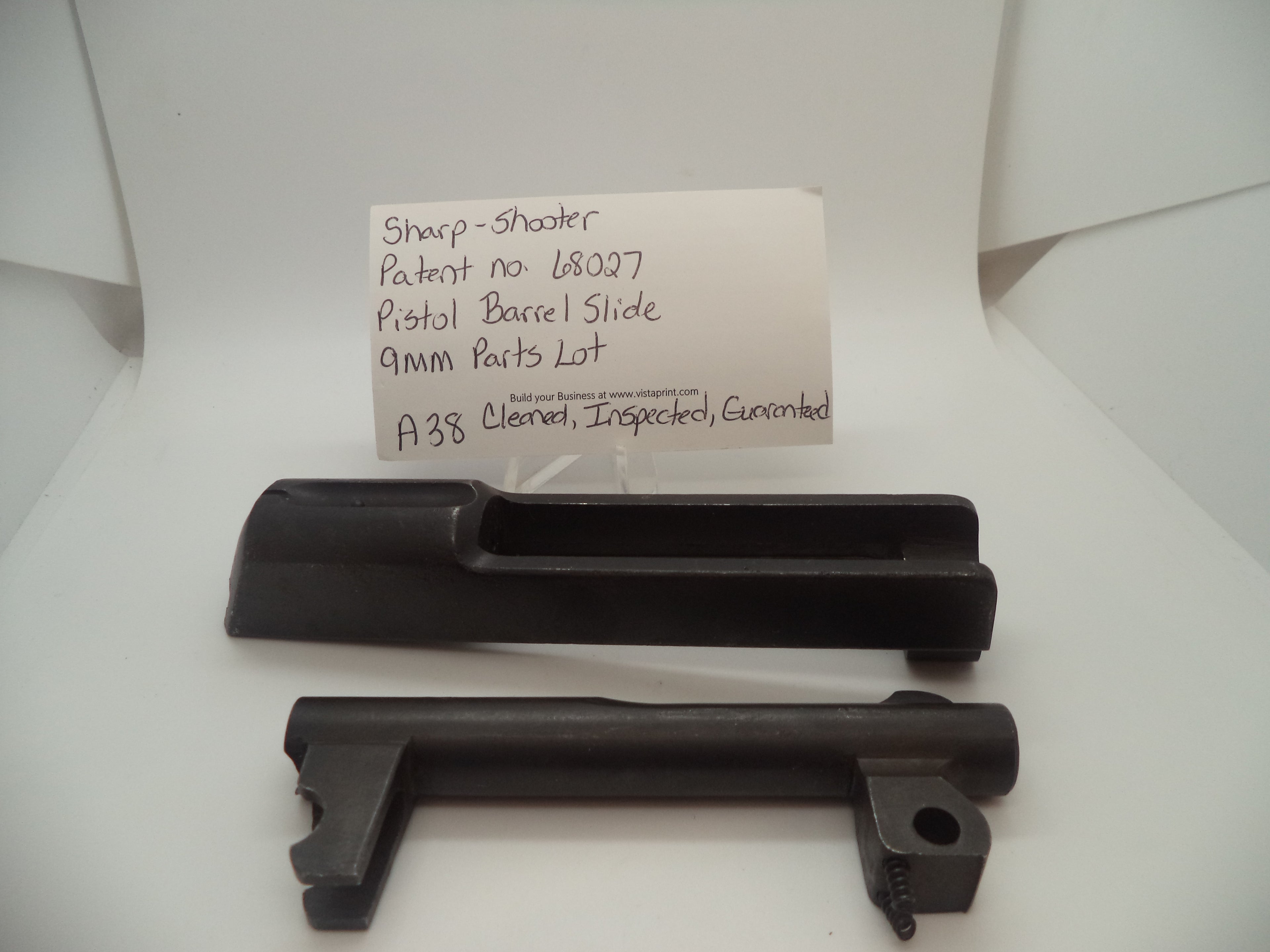 A38 Sharp-Shooter Pistol 9mm Barrel Slide Used Part