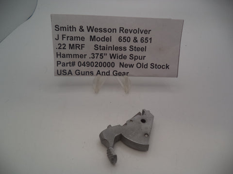 049020000 Smith & Wesson J Frame Model 650 & 651 Hammer .375" New Part .22 MRF