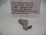 049020000 Smith & Wesson J Frame Model 650 & 651 Hammer .375" New Part .22 MRF