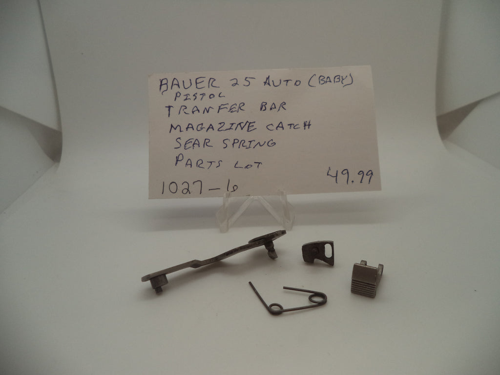 Bauer 25 Auto Pistol Transfer Bar Magazine Catch Sear Spring #1027-6
