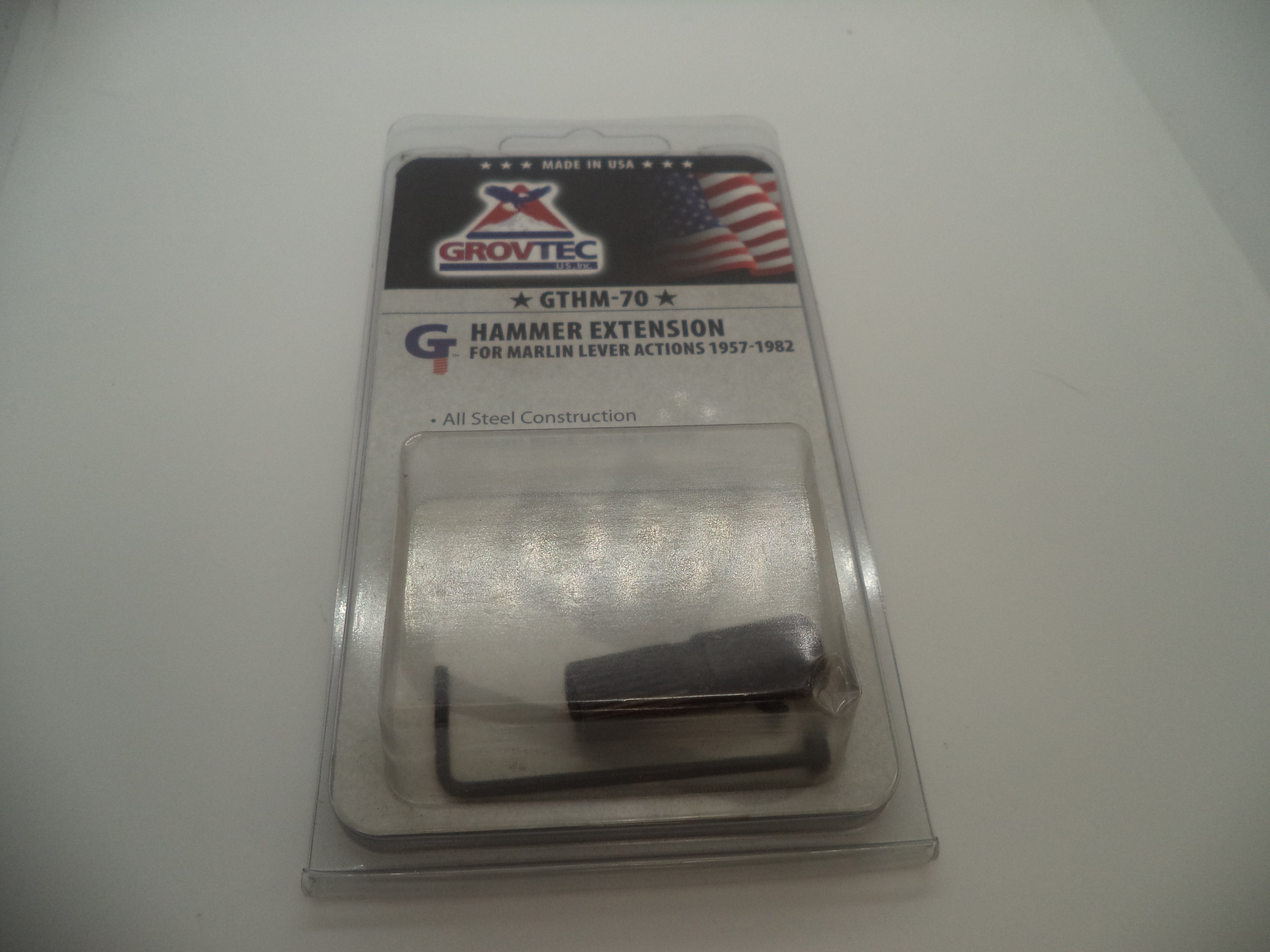 GrovTec Hammer Spur Extension Marlin Lever 1957-1982 Steel Black #70