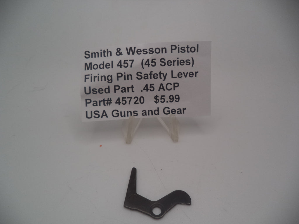 45720 Smith & Wesson Pistol .45  Model 457 ACP Firing Pin Safety Lever Fits Multiple Models Used