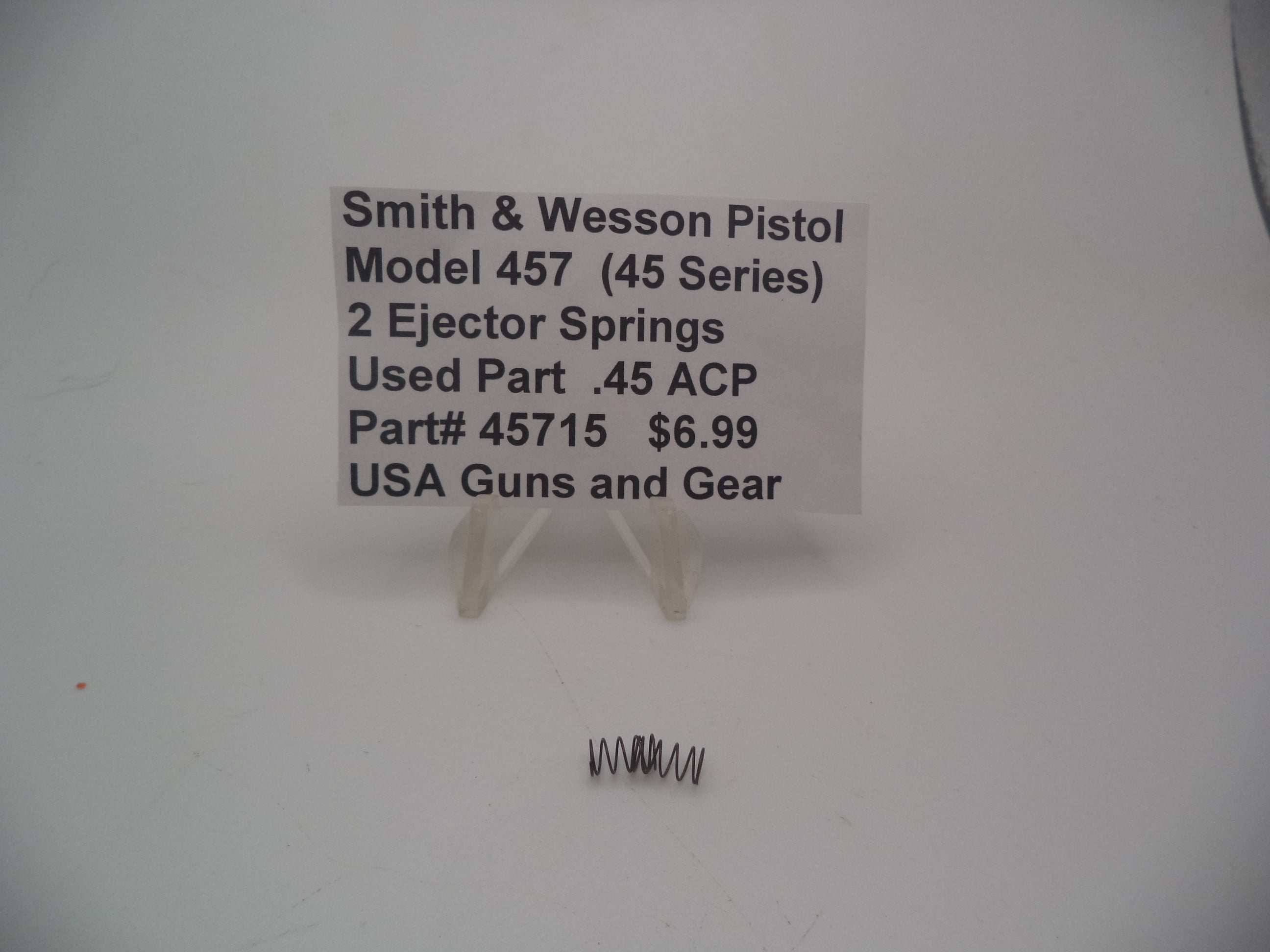 45715 Smith & Wesson Pistol Model 457 (45 Series)2 Ejector Springs Used