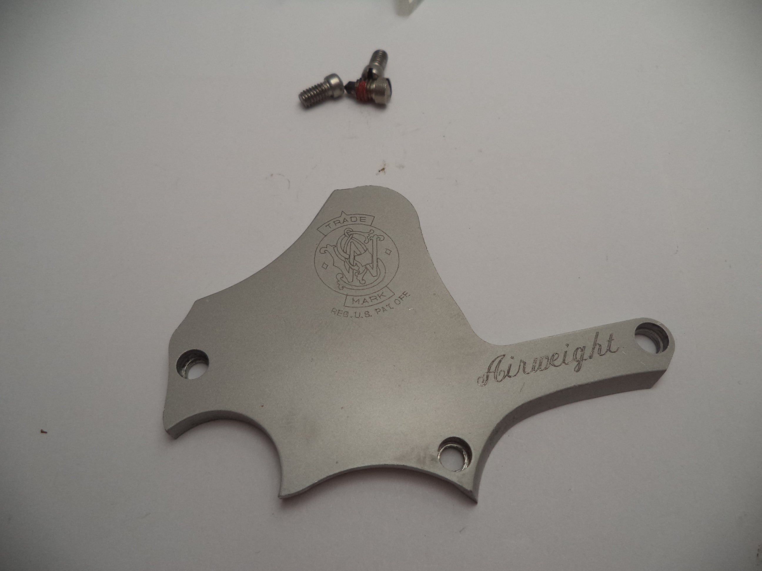 JS638159A Smith and Wesson J Frame Model 637-2 Side Plate & Screws SS Used .38 Special