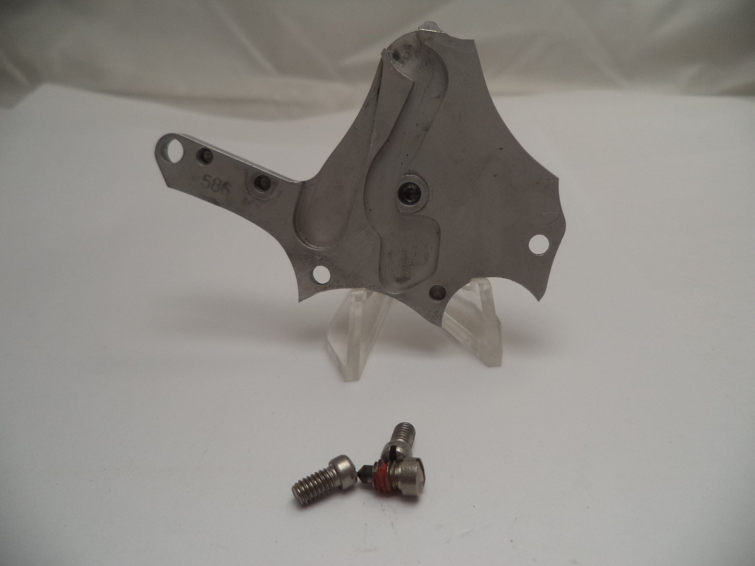 JS638159A Smith and Wesson J Frame Model 637-2 Side Plate & Screws SS Used .38 Special