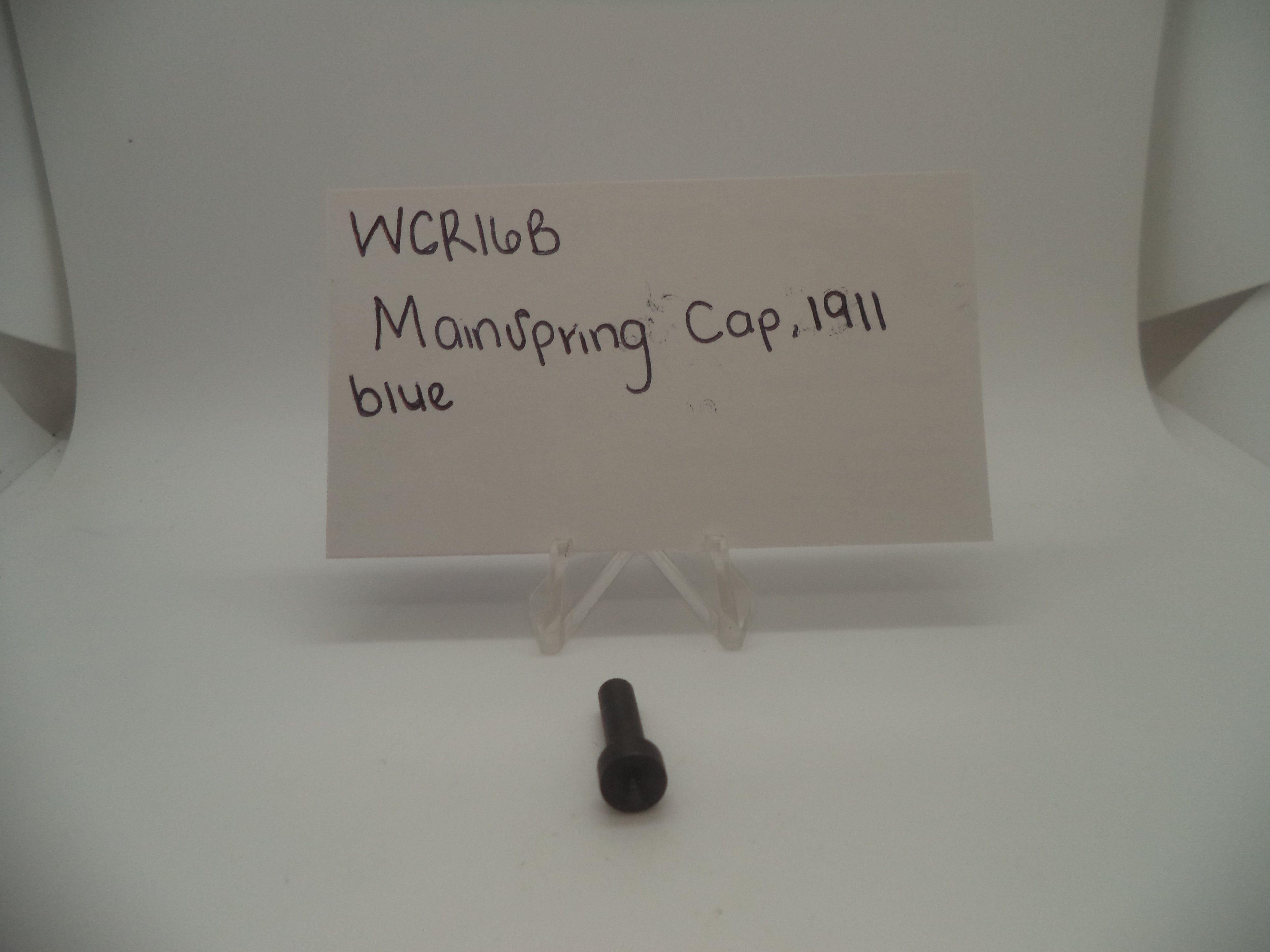 Wilson Combat Model 1911 Mainspring Cap Blue New Part #WCR16B