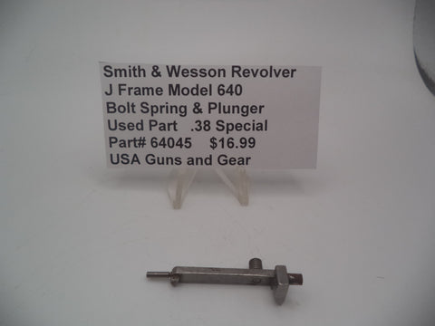 64045 Smith & Wesson J Frame Model 640 Used Bolt Spring & Plunger .38 Special