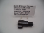 Pre371  Smith & Wesson Revolver J Frame Model 37 2" Pinned Barrel Used