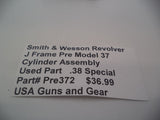 Pre372  Smith & Wesson Revolver J Frame Pre Model 37 Cylinder Assembly Used