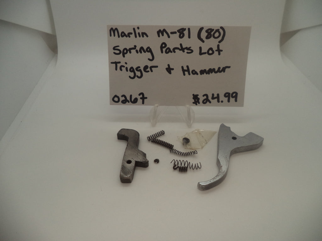 0267 Marlin M-81 (80) Trigger Hammer and Springs Parts Lot