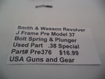 Pre376 Smith & Wesson Revolver J Frame Pre Model 37 Bolt Spring & Plunger Used