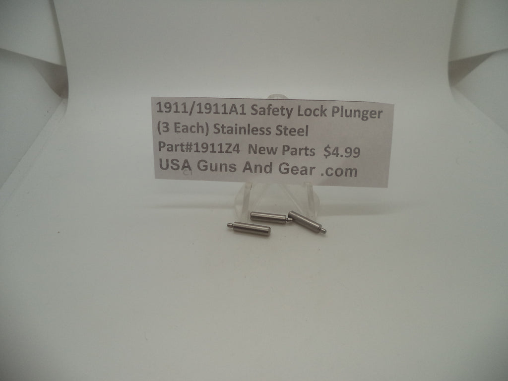 1911 / 1911A1 Safety Lock Plunger Stainless Steel - Set of 10 1911Z4