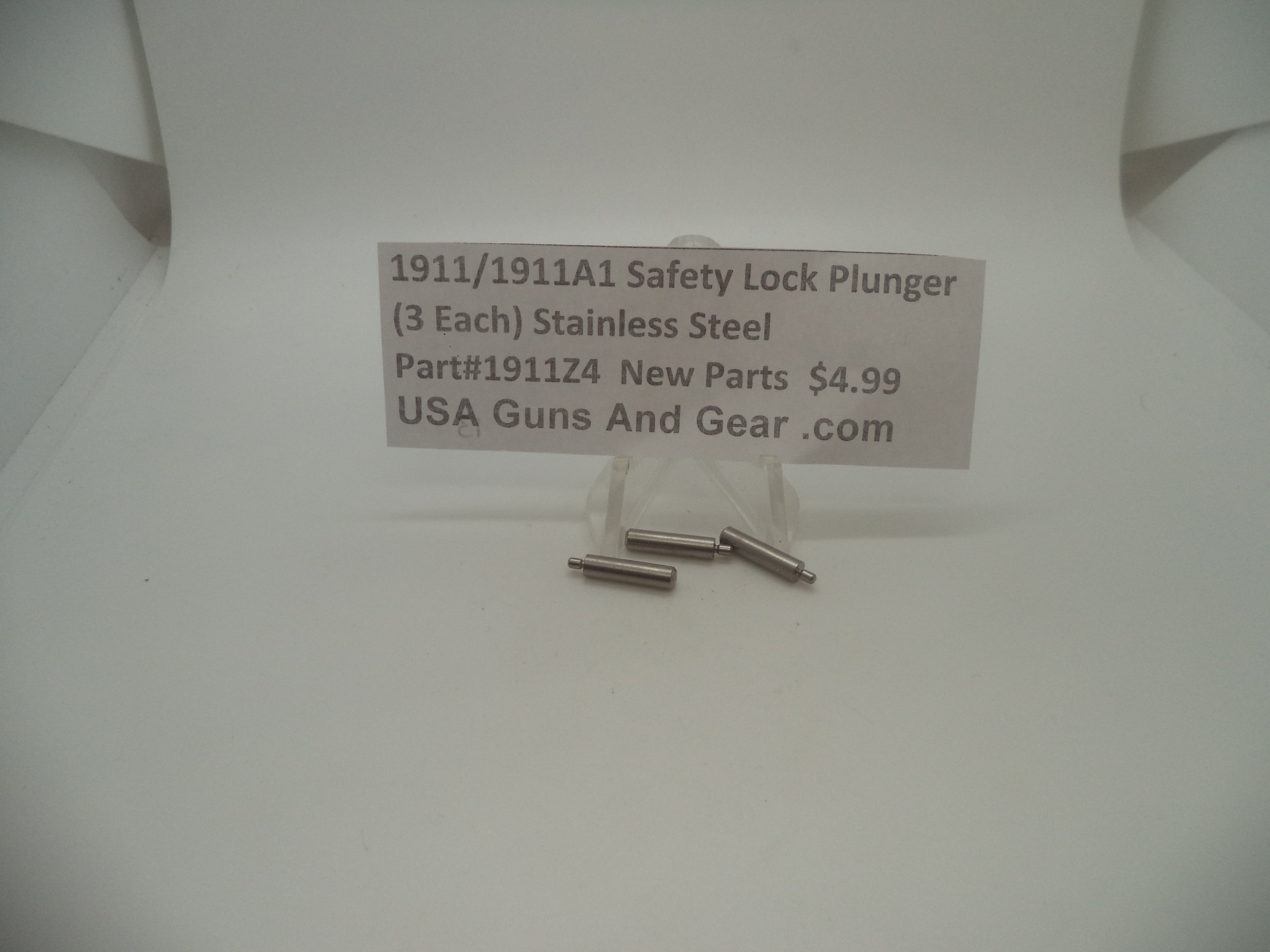 1911 / 1911A1 Safety Lock Plunger Stainless Steel - Set of 10 1911Z4