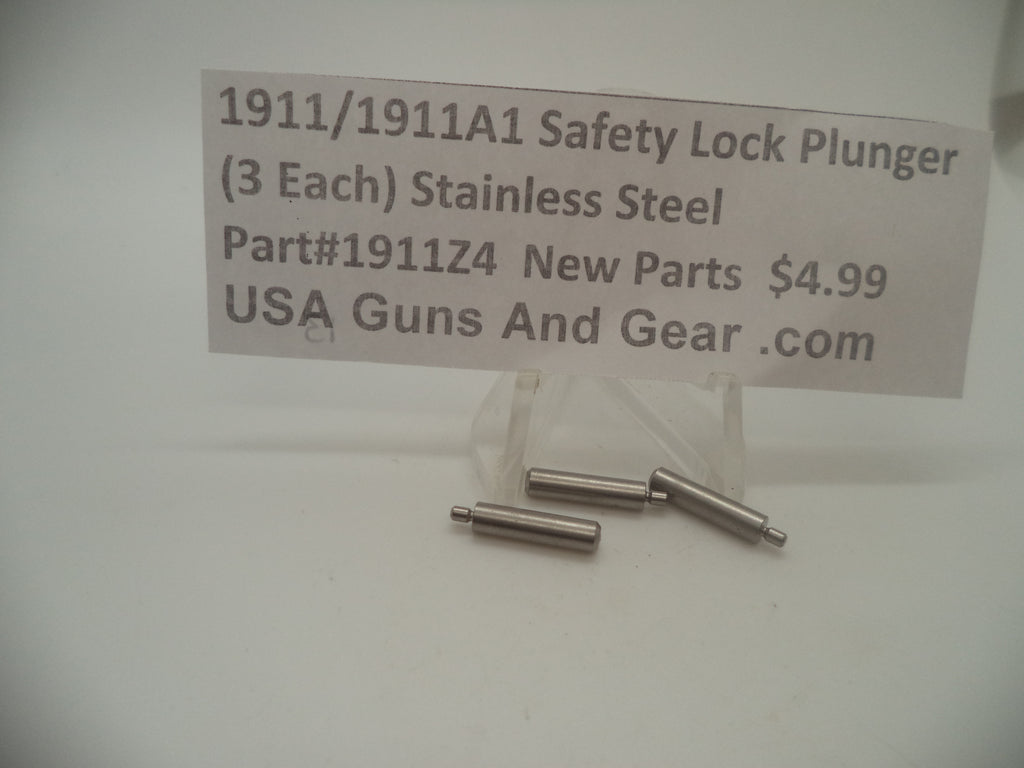 1911 / 1911A1 Safety Lock Plunger Stainless Steel - Set of 10 1911Z4