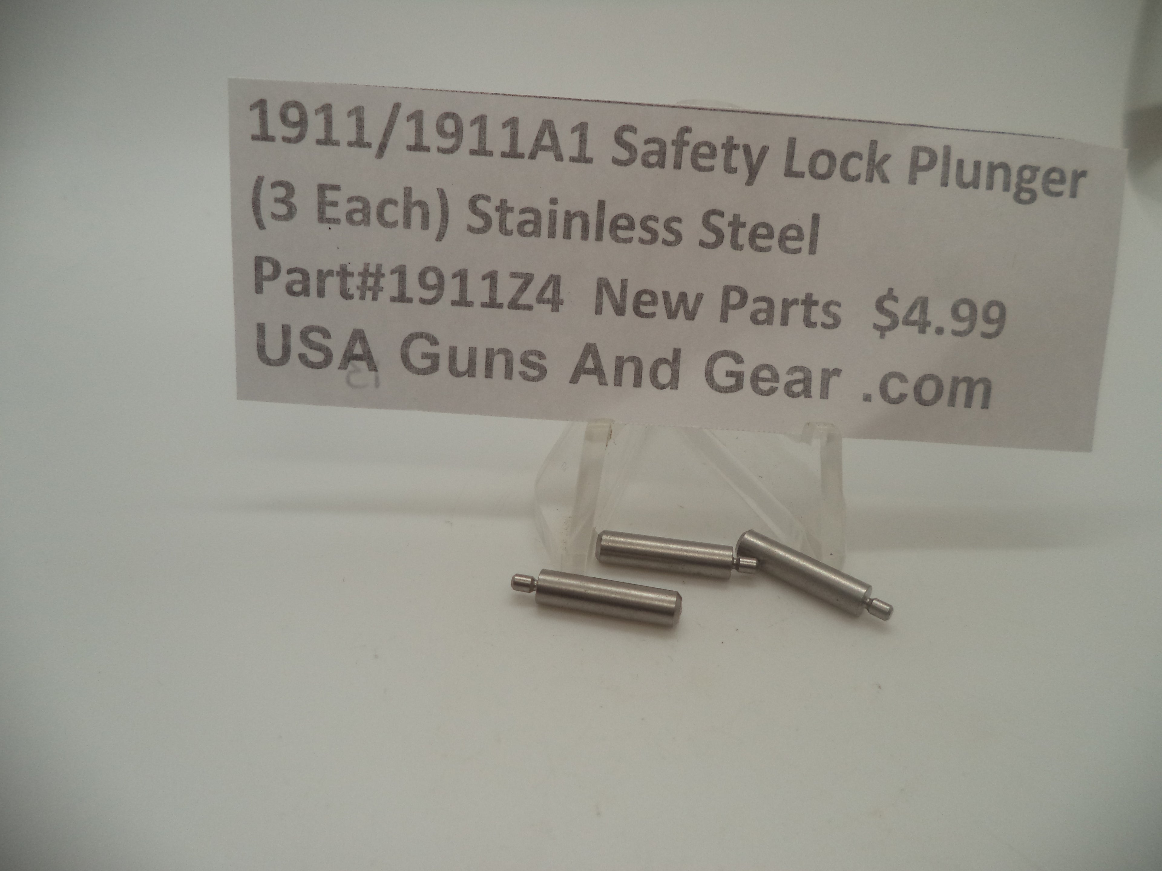 1911 / 1911A1 Safety Lock Plunger Stainless Steel - Set of 10 1911Z4