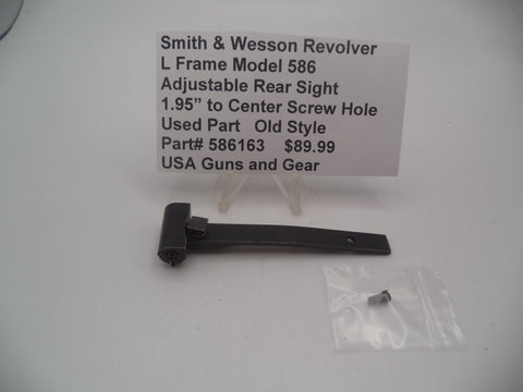 586163 S & W L Frame Model 586  Rear Adjustable Sight & Screw Used