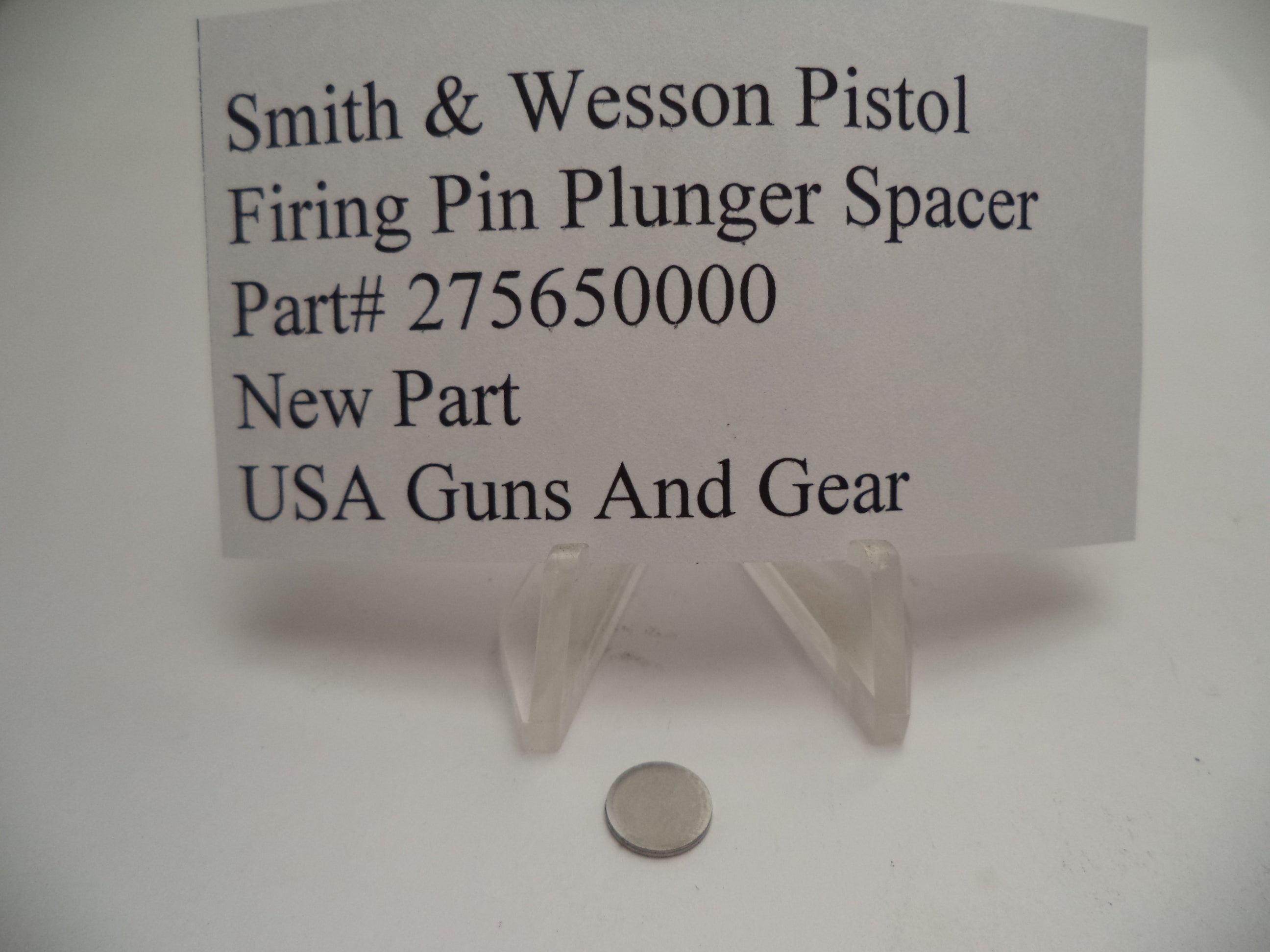 275650000 Smith and Wesson Firing Pin Plunger Spacer for Auto Pistols