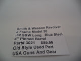 3021  Smith & Wesson Used J Frame Model 30 Blue 4" Pinned Barrel