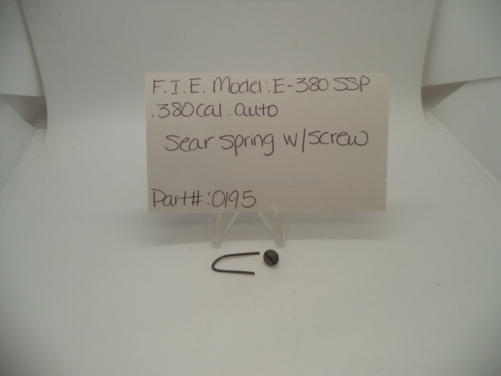 0195 F.I.E. Titan Model E-380 SSP Lever Spring & Screw .380 Cal Auto