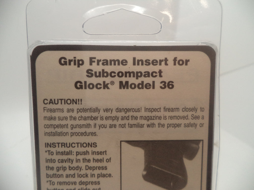 Pearce Grip Frame Insert For Subcompact Glock Model 36 #PG-FI36