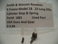 Smith & Wesson K Frame Cylinder Stop & Spring - Model 18 - Used - .22 LR 1881
