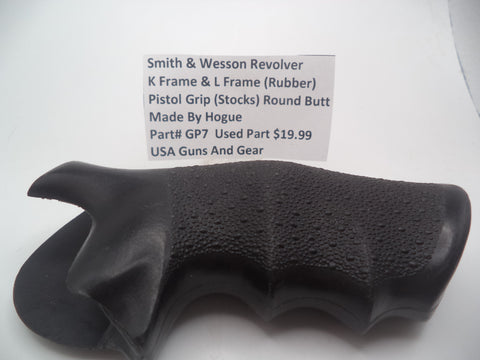 GP7 Smith & Wesson K & L Frame Rubber Pistol Grip Round Butt Used