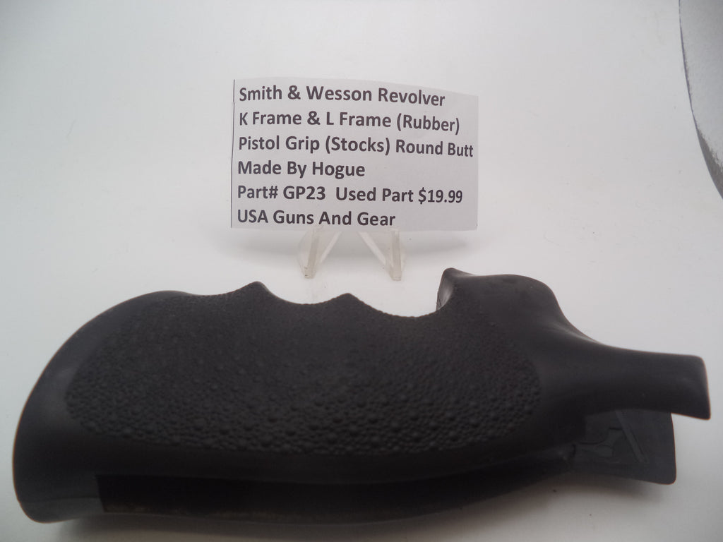 GP23 Smith & Wesson K & L Frame Rubber Pistol Grip Round Butt Used