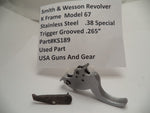 KS189 Smith & Wesson K Frame Model 67 .265" Grooved Trigger Used .38 Special