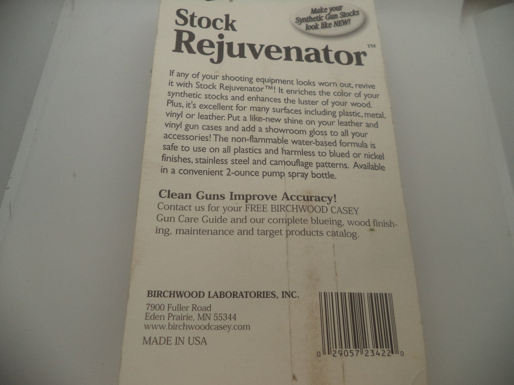 Birchwood Casey Stock Rejuvenator - Synthetic Stock Cleaner & Protectant 2 oz