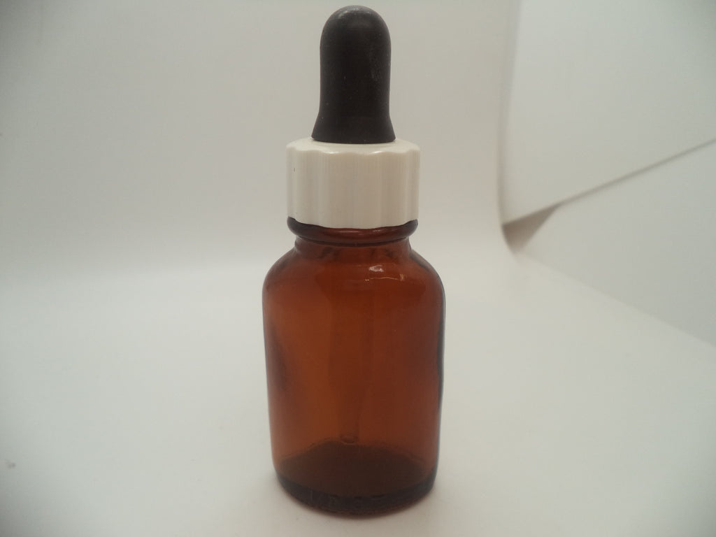 GD1 1/2 OZ Amber Glass Dropper With Box