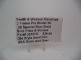 37662B Smith & Wesson Revolver J Frame Model 37 Side Plate & Screws Used