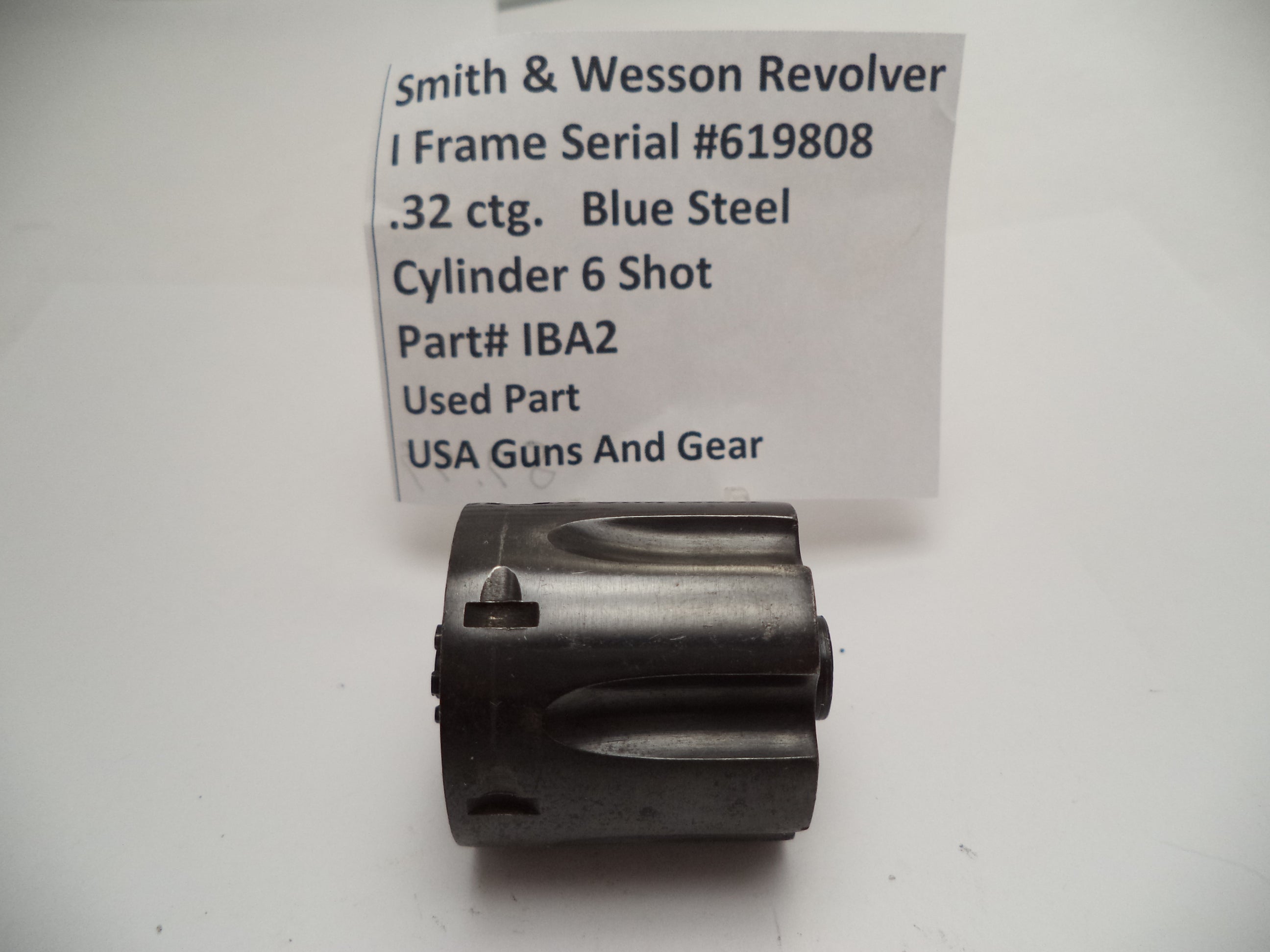 IBA2 Smith & Wesson Pre Model I Frame 6 Shot Cylinder Blue Used .32 ctg