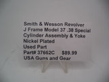 37662C Smith & Wesson Revolver J Frame Model 37 Cylinder Assembly & Yoke Used