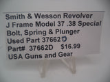 37662D Smith & Wesson Revolver J Frame Model 37 Bolt, Spring & Plunger Used