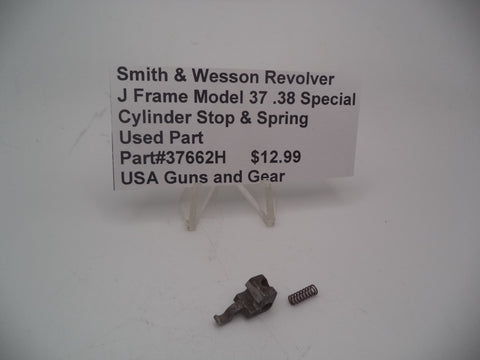 37662H Smith & Wesson Revolver J Frame Model 37 Cylinder Stop & Spring Used