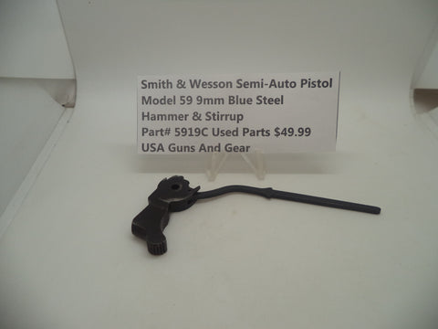 5919C Smith & Wesson Model 59 9MM Hammer & Stirrup Used Blue Steel