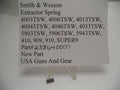 238640000 S&W Extractor Spring Blue - 4046TSW 4043TSW Multi-Model