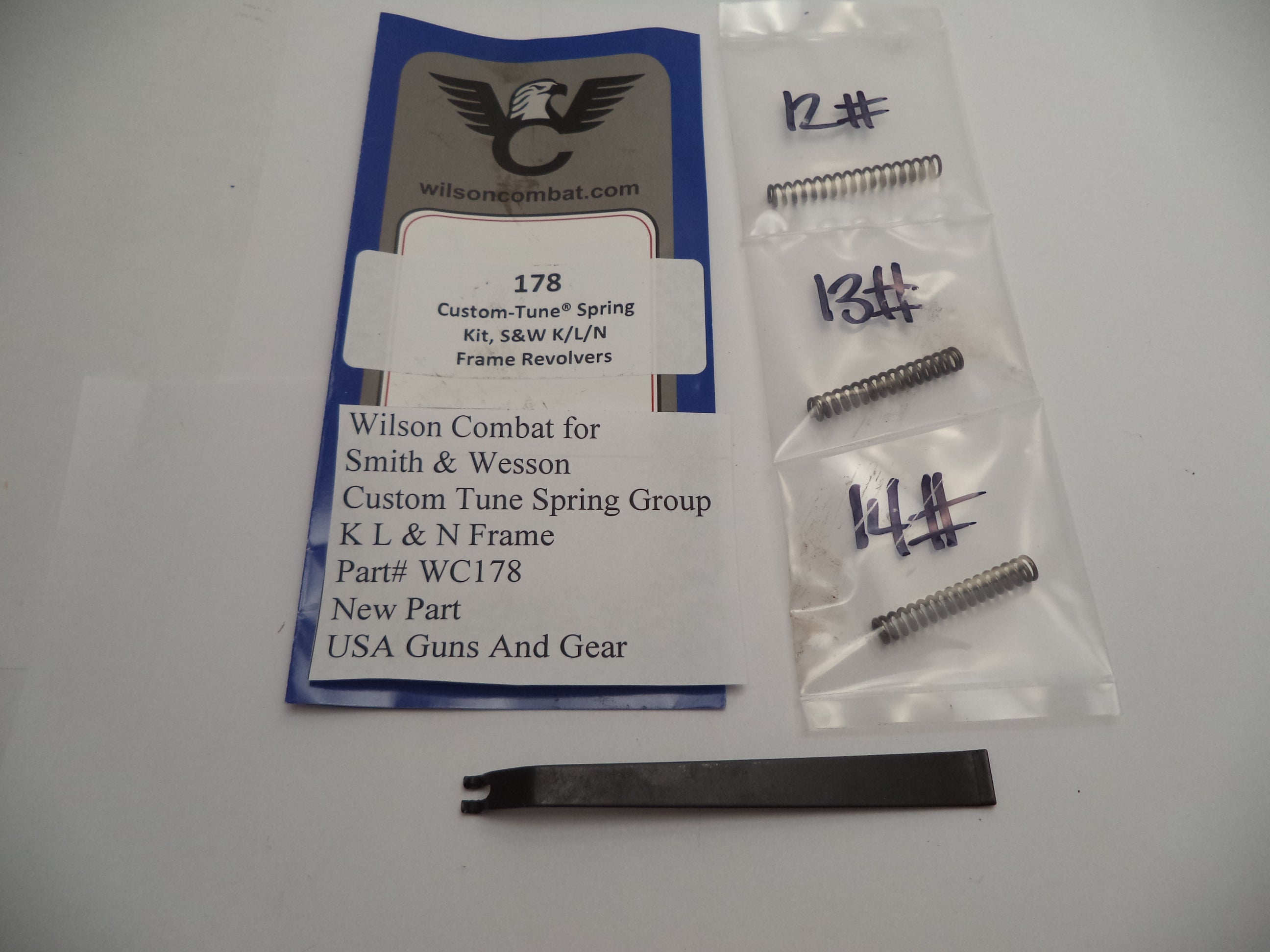 Wilson Combat Custom Tune Spring Kit for Smith & Wesson K/L/N Frame - WC178