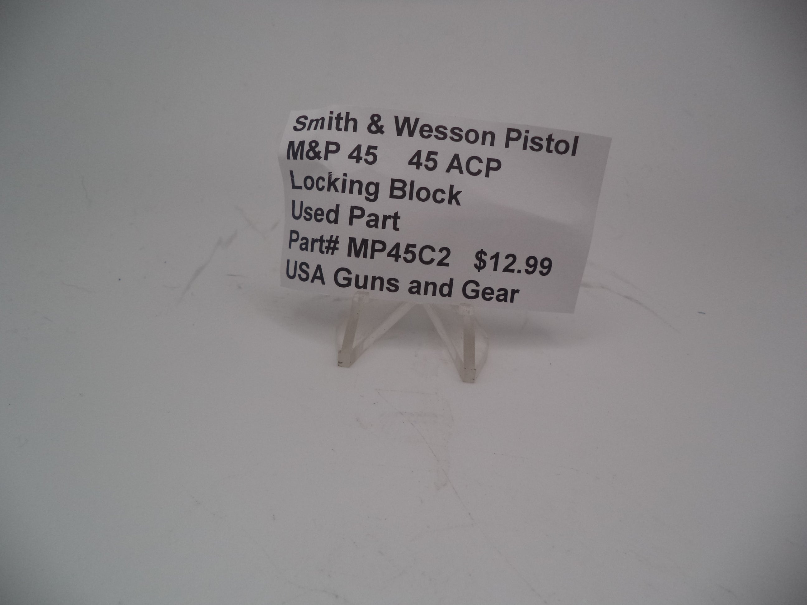 Smith & Wesson Pistol M&P 45 Locking Block Used Part .45 ACP MP45C2